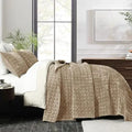 Axyaa Queen Size Velvet Quilt Set: Lightweight & Luxurious Bedding with Pillow Shams