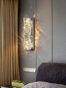 Axyaa Crystal Wall Lamp: Luxury Minimalist Decor for Hotels, Living Rooms, & More