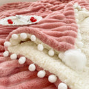 Axyaa Faux Rabbit Fur Blanket: Cozy Winter Sofa Throw