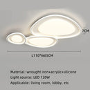 Axyaa Nordic LED Ceiling Lamp with Remote Control for Modern Living Room décor