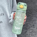 Axyaa Large Capacity Straw Water Bottle - BPA Free, Leak-proof, Portable Drinkware