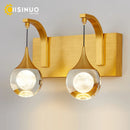 Axyaa Crystal LED Wall Sconce for Elegant Room Lighting
