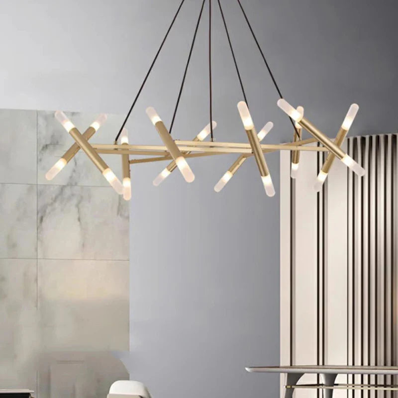 Axyaa Modern LED Pendant Chandeliers for Living and Dining Room Lighting
