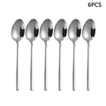 Axyaa Silver Stainless Steel Tableware Set for Home and Hotel Dining