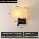 Axyaa Modern Adjustable Wall Sconce with LED Spotlight Rotation