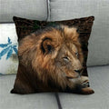 Axyaa Tiger Lion Printed Cushion Cover for Home Sofa Bed Decoration