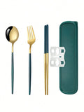 Axyaa Stainless Steel Cutlery Set with Storage Box - 3 Pieces