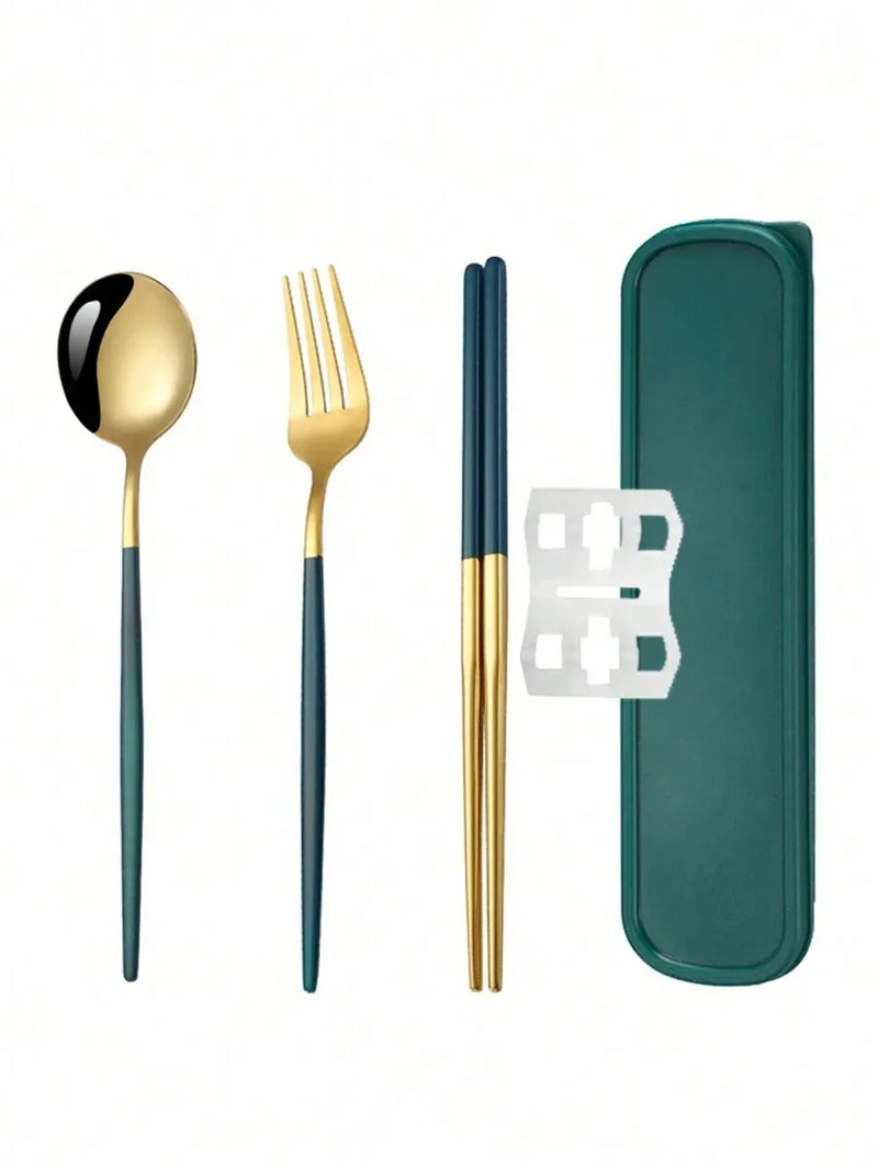Axyaa Stainless Steel Cutlery Set with Storage Box - 3 Pieces