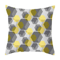 Axyaa Yellow Floral Geometric Pillowcase for Home Decor