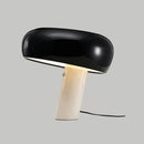 Axyaa Marble Mushroom Table Lamp - Minimalist Snoopy Art, Creative Light for Home Décor
