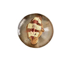 Axyaa Stainless Steel Dessert Plate: Industrial Style Bread Muffin Cake Baking Metal Plate
