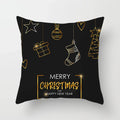 Axyaa Christmas Theme Pillowcase for Festive Sofa Decor and Holiday Gift