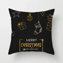 Axyaa Christmas Theme Pillowcase for Festive Sofa Decor and Holiday Gift