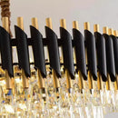 Axyaa Modern Crystal LED Chandelier for Luxury Dining Room