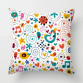 Axyaa Geometric Animal Pattern Cushion Cover for Sofa, Chair, Children's Room