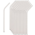 Axyaa Stainless Steel Drinking Straw Set for Juices, Cocktails & Milkshakes