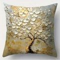 Axyaa Abstract Tree Art Pillow Cover – Ideal for Sofa, Bedroom, Car