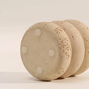 Axya Marble Cotton Swab Organizer with Lid, Wabi-Silent Luxury Jar