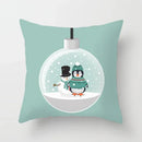 Axyaa Christmas Printed Pillowcases - Festive Home Decor Items
