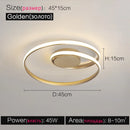 Axyaa Modern Nordic LED Ceiling Lamps Bedroom Study Lighting