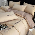 Axyaa Nordic Luxury Egyptian Cotton Bedding Set: King Queen Double Twin Size