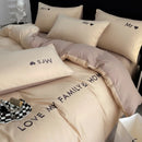 Axyaa Nordic Luxury Egyptian Cotton Bedding Set: King Queen Double Twin Size
