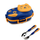 Axyaa Kids Bento Box Set Cute Cartoon Stainless Steel Leakproof Lunch Container