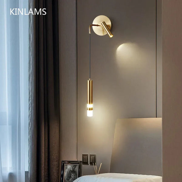 Axya LED Wall Light: Modern Bedroom Spotlight Chandelier for Reading and Ambiance