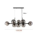 Axyaa Glass Pendant Chandelier for Dining Living Room Kitchen