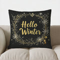 Axyaa Winter Wreath Decorative Pillow Cover for Sofa, Bedroom, Car