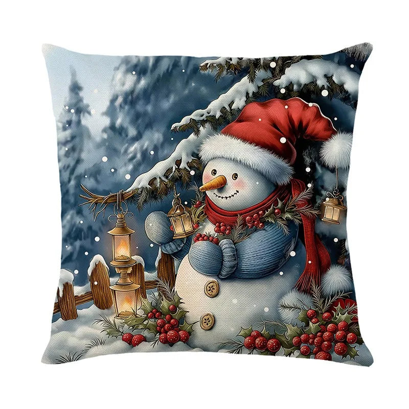Axyaa Christmas Pillow Cover Set - Festive Home Decor & Gift