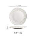 Axyaa Matte Ceramic Steak Plate Pasta Sushi Salad Molecular Cuisine Tableware