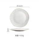 Axyaa Matte Ceramic Steak Plate Pasta Sushi Salad Molecular Cuisine Tableware