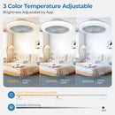 Axyaa Smart LED Ceiling Fan Light with APP Remote Control for Home and Office