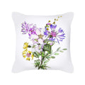 Axyaa Modern Flowers Printed Cushion Cover 45x45cm - Nordic Spring Farmhouse Decor