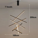 Axyaa Modern Ceiling Chandelier: Elegant Dining Room Pendant Light for Stylish Indoor Lighting