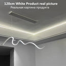 Axyaa Modern LED Line Chandelier Pendant Light for Dining Room and Kitchen