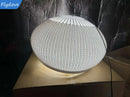 Axyaa White Knitted Fabric Pendant Light: Modern Spanish Designer Mushroom Lamp for Home Decor