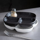 Axyaa Ceramic Grid Plate: Special Breakfast Plate for Fat Reduction and Weight Loss