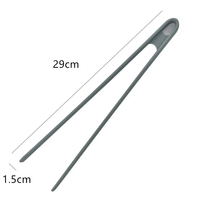 Axyaa Silicone Tongs: Non-Slip Long Handle Cooking Clip for Home Kitchen