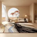 Axyaa Luxe Plush Carpet: Soft Thick Living Room Area Rug, Anti-slip Floor Mat