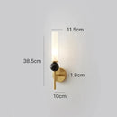 Axyaa Marble Wall Lamp: Nordic Design, Copper Finish, Stylish Light Fixture