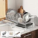 Axyaa Dish Drying Rack with Drainboard and Utensil Holder