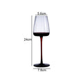Axyaa High Feet Wine Goblet Set - Elegant Glass Drinkware for Bars & Restaurants