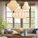 Axyaa Silk Designer Pendant Lamp Kitchen Island LED Suspension Home Lighting
