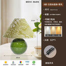 Axyaa Emerald Green Crystal Ceramic Desk Lamp LED Bedroom Table Light