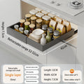 Axyaa Pull Out Cabinet Organizer Metal Stick Slide Kitchen Adjustable Shelves