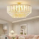 Axyaa Luxury Crystal Chandelier: Elegant LED Dining Room Bedroom Lamp