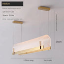 Axyaa Golden Acrylic LED Chandelier for Dining & Living Room - Elegant Suspension Lighting