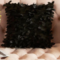 Axyaa Soft Leaf Satin Sofa Cushion Cover for Wedding Party Decoration